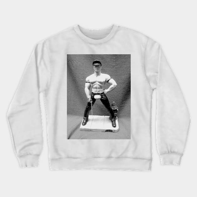 male strong and domineering man Crewneck Sweatshirt by Marccelus